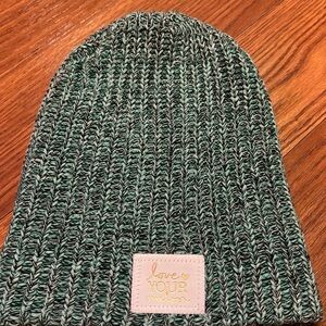 Love Your Melon Green and Black Knit Beanie